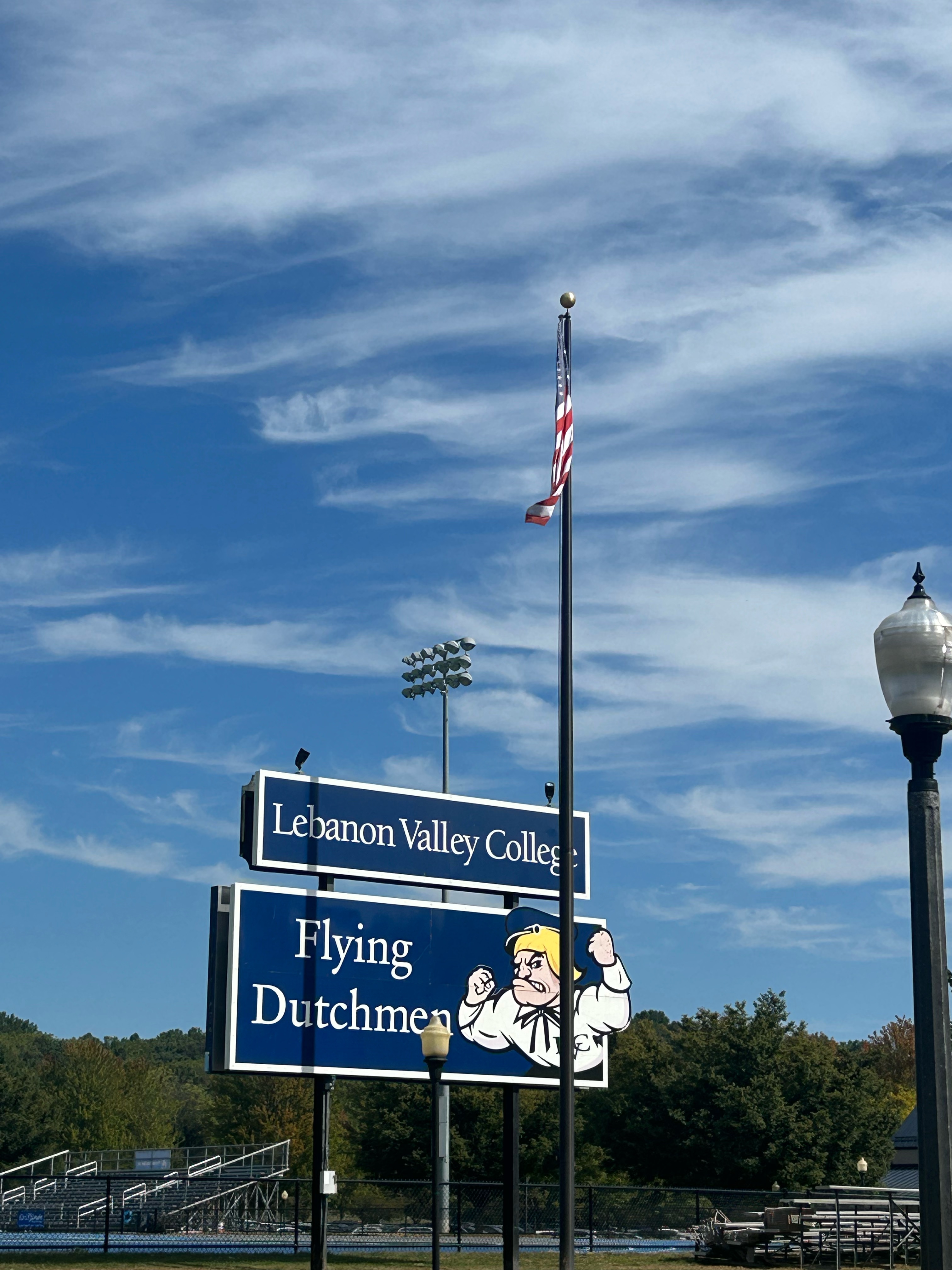 Arnold field flag pole
